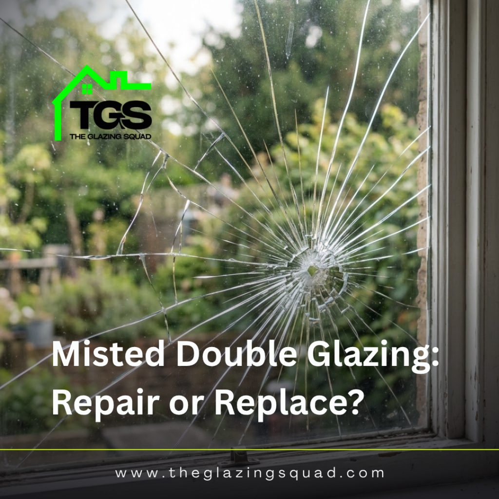 My double glazing unit is misted, draughty or broken. Should I repair or replace?